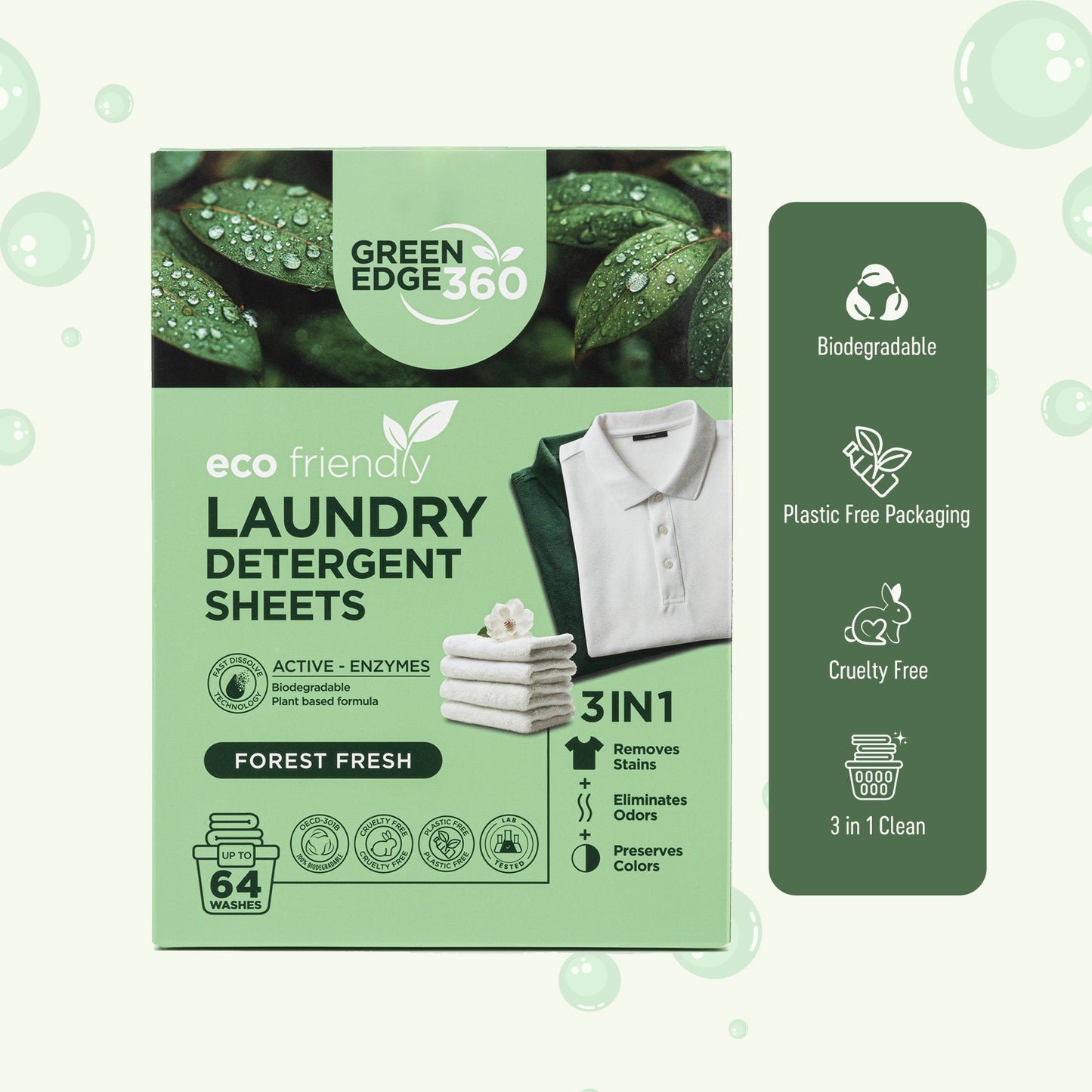 Forest Fresh Eco Friendly Laundry Detergent Sheets