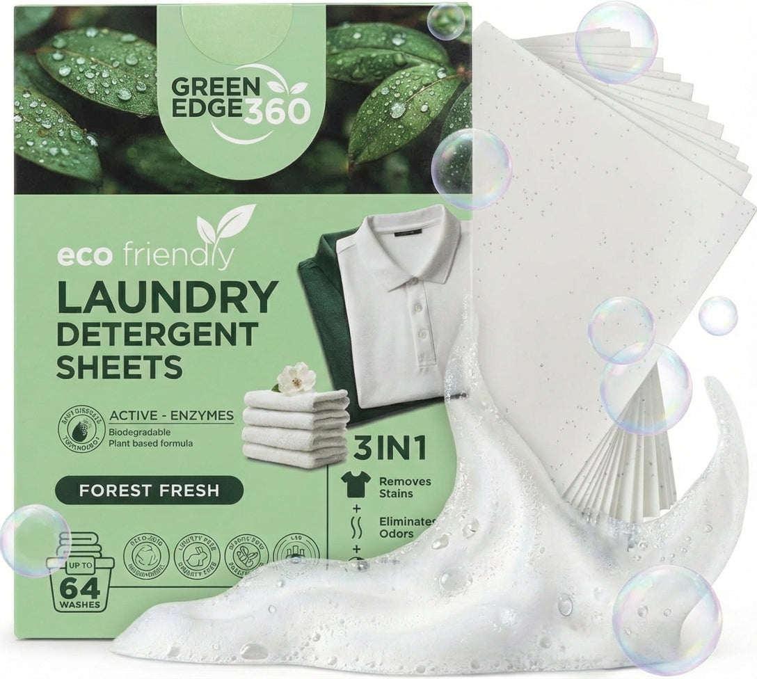 Eco-Friendly Laundry Detergent Sheets