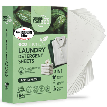 Eco-Friendly Laundry Detergent Sheets