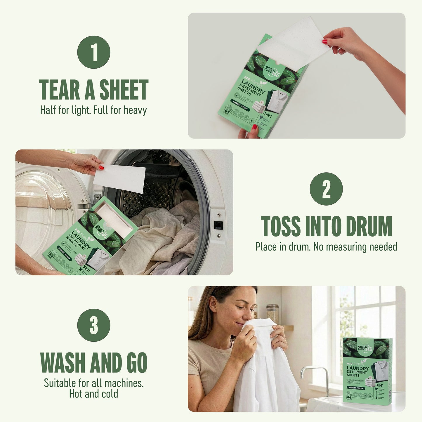Forest Fresh Laundry Detergent Sheets Bundle (Up to 192 Washes)