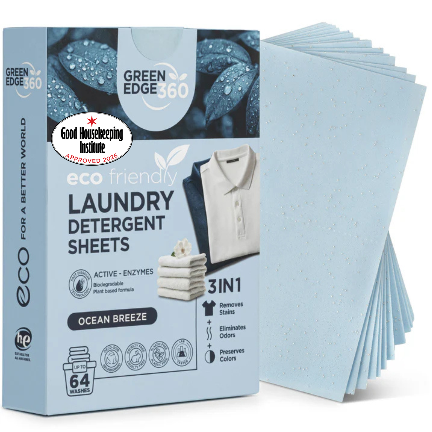Eco-Friendly Laundry Detergent Sheets