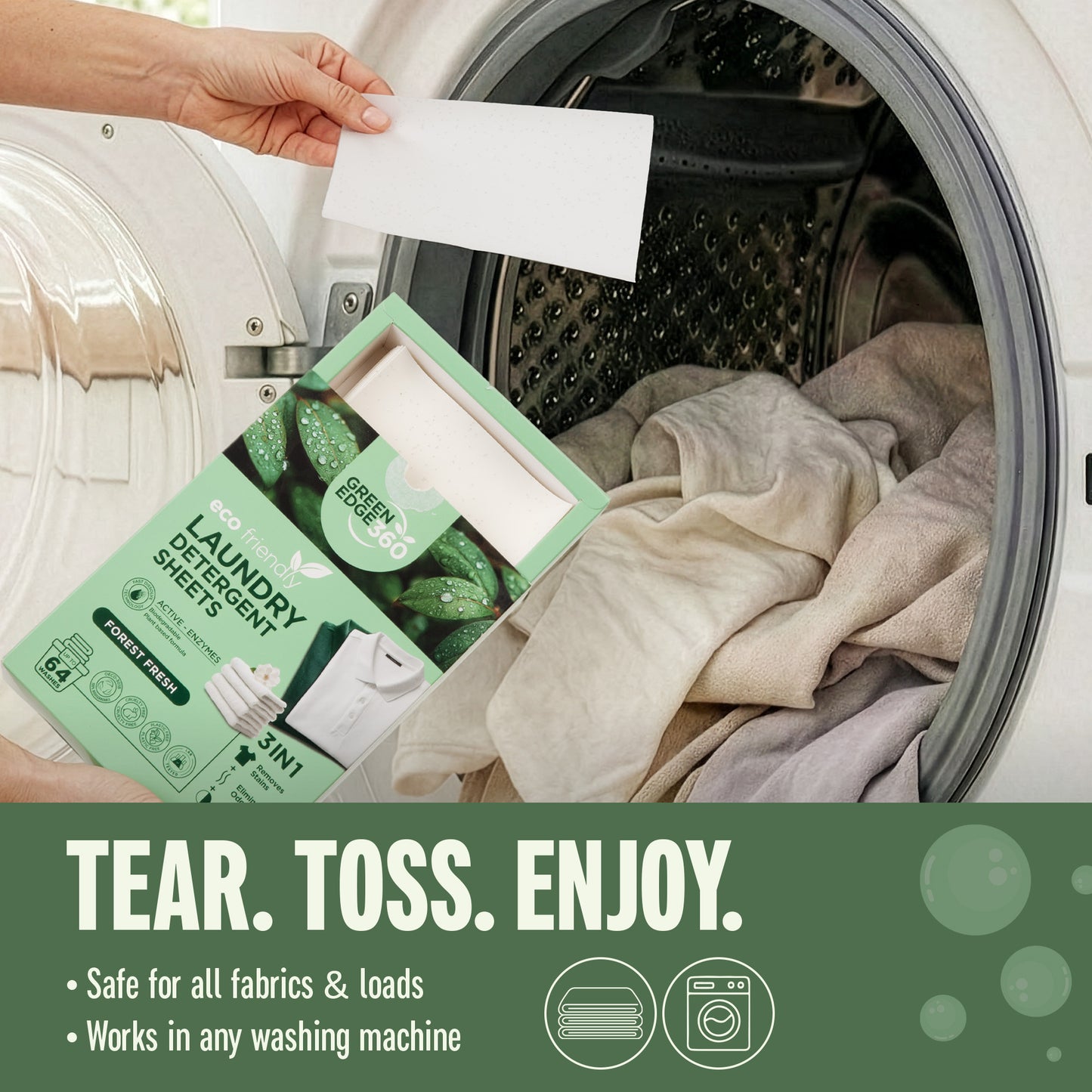 Forest Fresh Laundry Detergent Sheets Bundle (Up to 192 Washes)