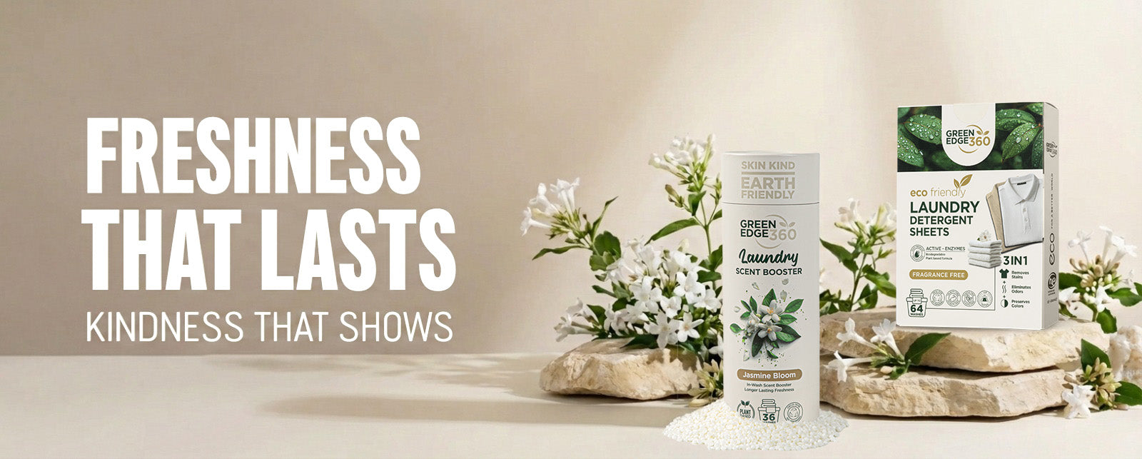 Green Edge 360 laundry sheets and scent boosters – freshness that lasts